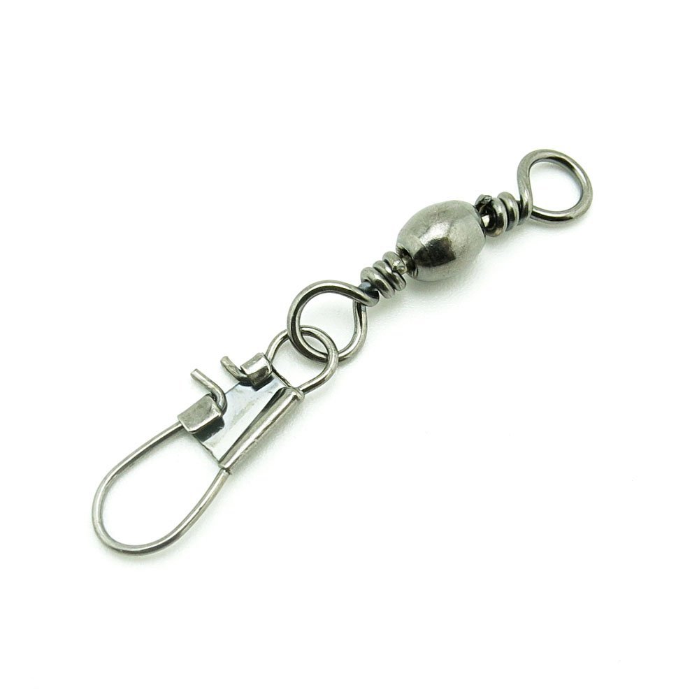 5x Test 22kg Cross Lock Swivel Fishing Tackle Fly Rings Coast Lock Snap Solid Ring Rolling Coastlock Sea Hooks Lures Ball Bearing FY005-05