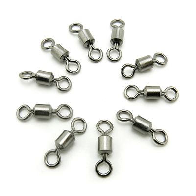 10x Test 43kg Swivel Fishing Tackle Fly Rings Coast Lock Snap Solid Ring Rolling Coastlock Sea Hooks Lures Ball Bearing FY001-02
