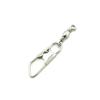 100x Test 5kg Cross Lock Swivel Fishing Tackle Fly Rings Coast Lock Snap Solid Ring Rolling Coastlock Sea Hooks Lures Ball Bearing FY004-16 view 1