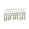 100x Test 5kg Cross Lock Swivel Fishing Tackle Fly Rings Coast Lock Snap Solid Ring Rolling Coastlock Sea Hooks Lures Ball Bearing FY004-16 view 2