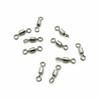 10x Test 19kg Swivel Fishing Tackle Fly Rings Coast Lock Snap Solid Ring Rolling Coastlock Sea Hooks Lures Ball Bearing FY001-08 view 1