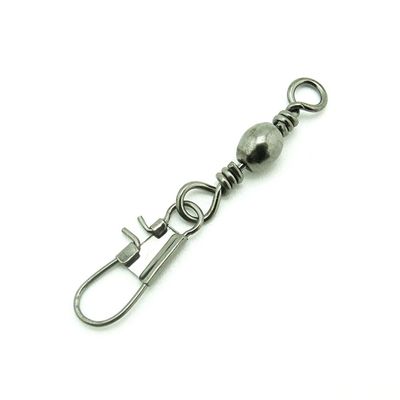 100x Test 15kg Cross Lock Swivel Fishing Tackle Fly Rings Coast Lock Snap Solid Ring Rolling Coastlock Sea Hooks Lures Ball Bearing FY005-08