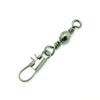 100x Test 15kg Cross Lock Swivel Fishing Tackle Fly Rings Coast Lock Snap Solid Ring Rolling Coastlock Sea Hooks Lures Ball Bearing FY005-08