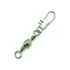 100x Test 15kg Cross Lock Swivel Fishing Tackle Fly Rings Coast Lock Snap Solid Ring Rolling Coastlock Sea Hooks Lures Ball Bearing FY005-08 view 2
