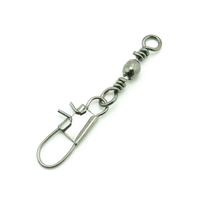 100x Test 14kg Cross Lock Swivel Fishing Tackle Fly Rings Coast Lock Snap Solid Ring Rolling Coastlock Sea Hooks Lures Ball Bearing FY005-12
