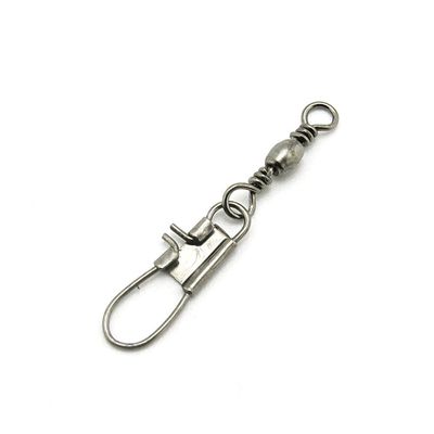 100x Test 10kg Cross Lock Swivel Fishing Tackle Fly Rings Coast Lock Snap Solid Ring Rolling Coastlock Sea Hooks Lures Ball Bearing FY005-14