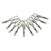 100x Test 10kg Cross Lock Swivel Fishing Tackle Fly Rings Coast Lock Snap Solid Ring Rolling Coastlock Sea Hooks Lures Ball Bearing FY005-14 view 3