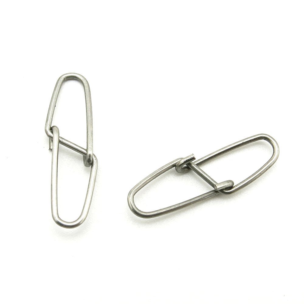 100x Test 45kg Cross Lock Swivel Fishing Tackle Fly Rings Coast Lock Snap Solid Ring Rolling Coastlock Sea Hooks Lures Ball Bearing FY006-02