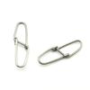 100x Test 45kg Cross Lock Swivel Fishing Tackle Fly Rings Coast Lock Snap Solid Ring Rolling Coastlock Sea Hooks Lures Ball Bearing FY006-02 view 1