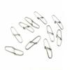 100x Test 45kg Cross Lock Swivel Fishing Tackle Fly Rings Coast Lock Snap Solid Ring Rolling Coastlock Sea Hooks Lures Ball Bearing FY006-02 view 2
