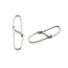 100x Test 45kg Cross Lock Swivel Fishing Tackle Fly Rings Coast Lock Snap Solid Ring Rolling Coastlock Sea Hooks Lures Ball Bearing FY006-03