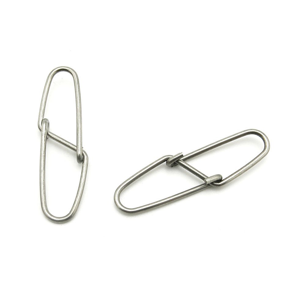 100x Test 90kg Cross Lock Swivel Fishing Tackle Fly Rings Coast Lock Snap Solid Ring Rolling Coastlock Sea Hooks Lures Ball Bearing FY006-06