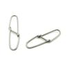 100x Test 90kg Cross Lock Swivel Fishing Tackle Fly Rings Coast Lock Snap Solid Ring Rolling Coastlock Sea Hooks Lures Ball Bearing FY006-06