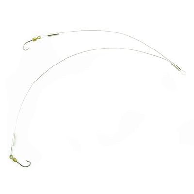 10x Test 4kg Double Line Hooks Swivel Fishing Tackle Fly Rings Coast Lock Snap Solid Ring Rolling Coastlock Sea Hooks Lures Ball Bearing FY007-08