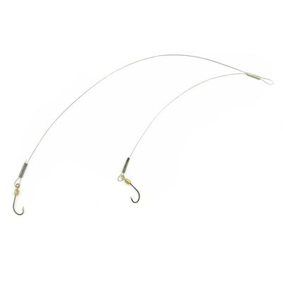 10x Test 6kg Double Line Hooks Swivel Fishing Tackle Fly Rings Coast Lock Snap Solid Ring Rolling Coastlock Sea Hooks Lures Ball Bearing FY007-09