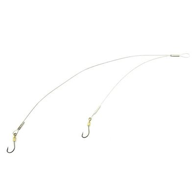 10x Test 10kg Double Line Hooks Swivel Fishing Tackle Fly Rings Coast Lock Snap Solid Ring Rolling Coastlock Sea Hooks Lures Ball Bearing FY007-10