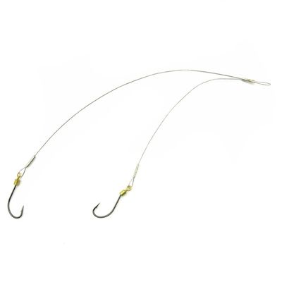 10x Test 18kg Double Line Hooks Swivel Fishing Tackle Fly Rings Coast Lock Snap Solid Ring Rolling Coastlock Sea Hooks Lures Ball Bearing FY007-17