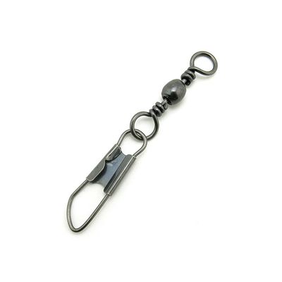10x Test 23kg Cross Lock Swivel Fishing Tackle Fly Rings Coast Lock Snap Solid Ring Rolling Coastlock Sea Hooks Lures Ball Bearing FY004-01