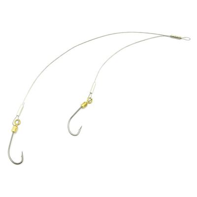 10x Test 18kg Double Line Hooks Swivel Fishing Tackle Fly Rings Coast Lock Snap Solid Ring Rolling Coastlock Sea Hooks Lures Ball Bearing FY007-18