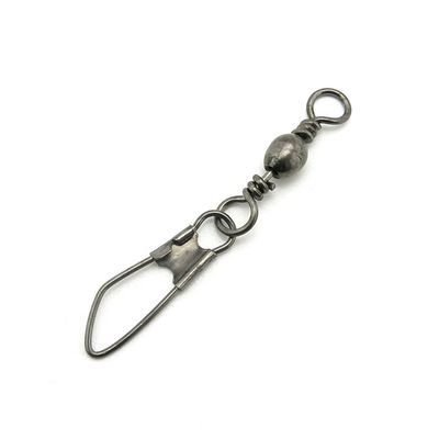 10x Test 19kg Cross Lock Swivel Fishing Tackle Fly Rings Coast Lock Snap Solid Ring Rolling Coastlock Sea Hooks Lures Ball Bearing FY004-05