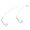 10x Test 25kg Double Line Hooks Swivel Fishing Tackle Fly Rings Coast Lock Snap Solid Ring Rolling Coastlock Sea Hooks Lures Ball Bearing FY007-20 view 1