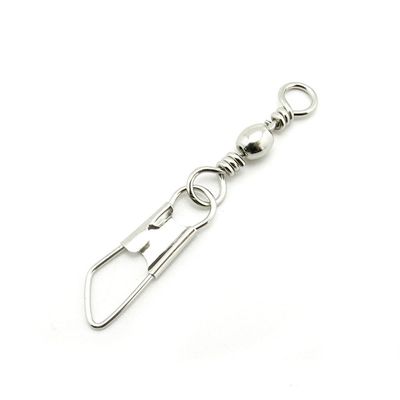 10x Test 19kg Cross Lock Swivel Fishing Tackle Fly Rings Coast Lock Snap Solid Ring Rolling Coastlock Sea Hooks Lures Ball Bearing FY004-06