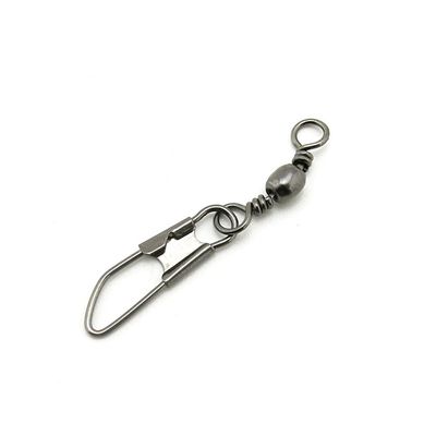 10x Test 12kg Cross Lock Swivel Fishing Tackle Fly Rings Coast Lock Snap Solid Ring Rolling Coastlock Sea Hooks Lures Ball Bearing FY004-10