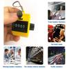 FormVan Hand Tally Counter with Lanyard, Mechanical Lap Tracker Manual Clicker with Metal Finger Ring Hoop Holder, Yellow view 4
