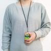 FormVan 4 Digit Hand Tally Counter with Lanyard, Mechanical Lap Tracker Manual Clicker with Metal Finger Ring Hoop Holder,Green view 3