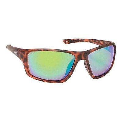 Coyote Eyewear Floating Polarized Sunglasses, Tortoise, Brown/Green Mirror