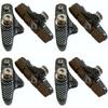 4 Pairs (8 Pads) Road Brake Pads Compatible with Shimano DuraAce Dura Ace,Ultegra, Suit Carbon Rim, Carbon Effect Finish, Cartridge/Holder with Replaceable Inserts view 1