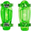 Ridge Skateboards Unisex's Blaze Mini Cruiser Skateboard-Transparent Deck Colour LED, 22-Inch, Green-Multi view 1