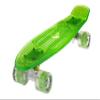 Ridge Skateboards Unisex's Blaze Mini Cruiser Skateboard-Transparent Deck Colour LED, 22-Inch, Green-Multi view 2