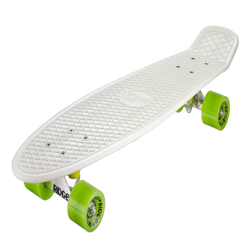 Ridge Skateboards Unisex's Dark Nickel Cruiser, Glow-Green, 27 Inch