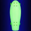 Ridge Skateboards Unisex's Dark Nickel Cruiser, Glow-Clear Green, 27 Inch view 2