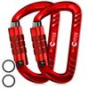 Rhino Produxs 12kN (2697 lbs) Heavy Duty Carabiner Clips, for Securing Pets, Outdoor, Camping, Hiking, Hammock, Dog Leash Harness, Keychains view 1