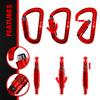 Rhino Produxs 12kN (2697 lbs) Heavy Duty Carabiner Clips, for Securing Pets, Outdoor, Camping, Hiking, Hammock, Dog Leash Harness, Keychains view 4