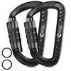 Rhino Produxs 12kN (2697 lbs) Heavy Duty Carabiner Clips, for Securing Pets, Outdoor, Camping, Hiking, Hammock, Dog Leash Harness, Keychains view 1