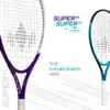 Diadem Super 23 Junior Racket | Youth Recreational Tennis Racket, Pre-Strung | Indoor/Outdoor Play | 23 Length Ideal for Kids Ages 6-8 (Purple) view 3