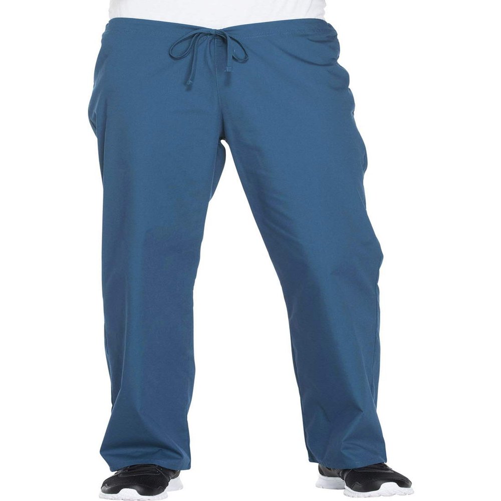 Dickies EDS Signature Men & Women Scrubs Pant Drawstring 83006T, XS Tall, Caribbean Blue