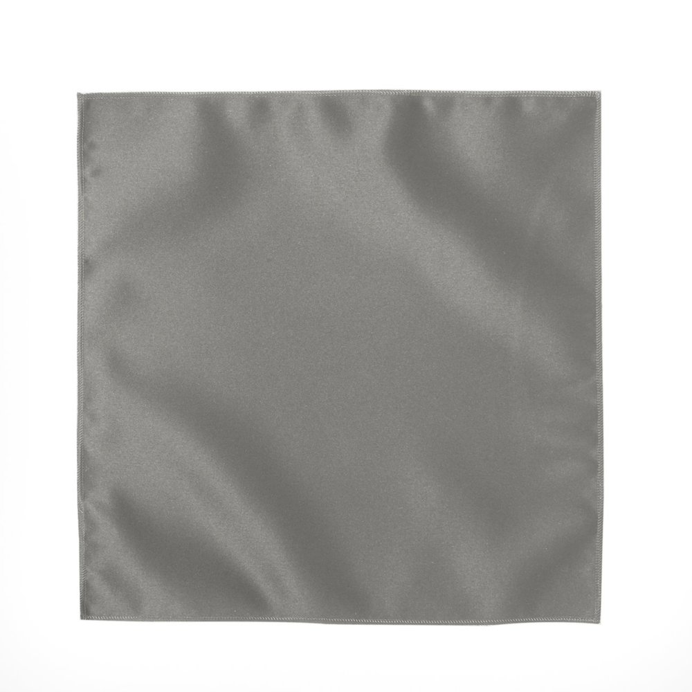 Tuxedo Park Silver Pocket Square