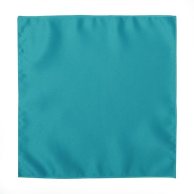 Tuxedo Park Caribbean Blue Pocket Square