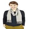 Belle Donne Fuax Pashmina Scarves White - Elegant white neck scarf for women, winter accessories, thoughtful womens gift idea view 1