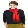 Belle Donne Women Scarves Girls Scarf Fuax Pashmina, Winter Solid Scarves - Red view 2