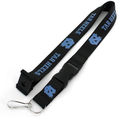 NCAA North Carolina Tar Heels Team Lanyard, Black