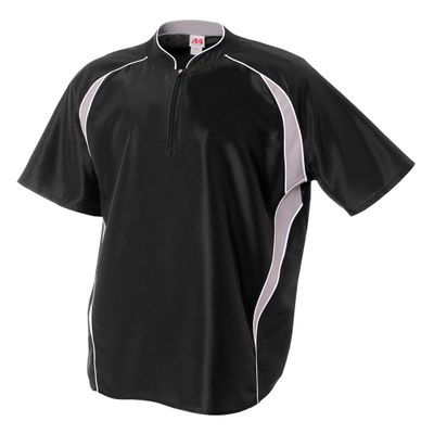 A4 Mens Batting Jacket, Small, Black