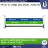 Ceiling Mount Pull Up Bar with 48 Straight Bar and 14 Risers, Fits 16 and 24 Joist by Ultimate Body Press view 2