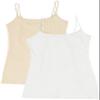 2 Pack Active Basic Women's Plus Size Basics Cami Tank Top 2X Oatmeal, Taupe view 1