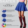 MBJ WB211 Women's Basic Versatile Stretchy Flared Skater Skirt for Girl M Royal_Brite view 4