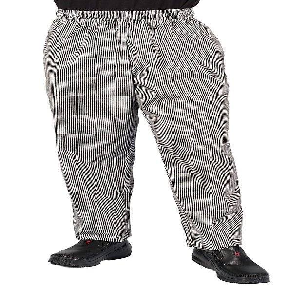 Checkered Plaid Baggy Chef Pant, S